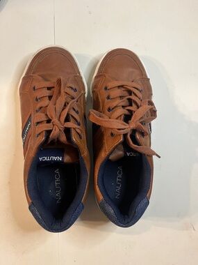 Scarpe Da Barca Nautica Galley Uomo - Marrone Chiaro, Suola In Gomma, Taglia 9.5